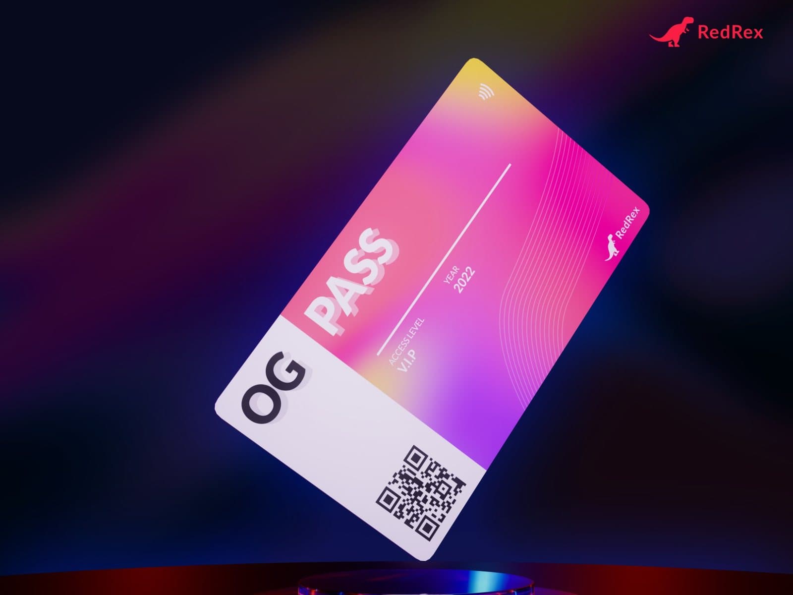 OG PASS da RedRex: cada NFT com um fundo diferente, gerado no Blender