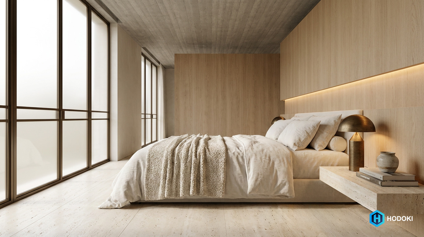 Quarto minimalista — ArchViz Hodoki